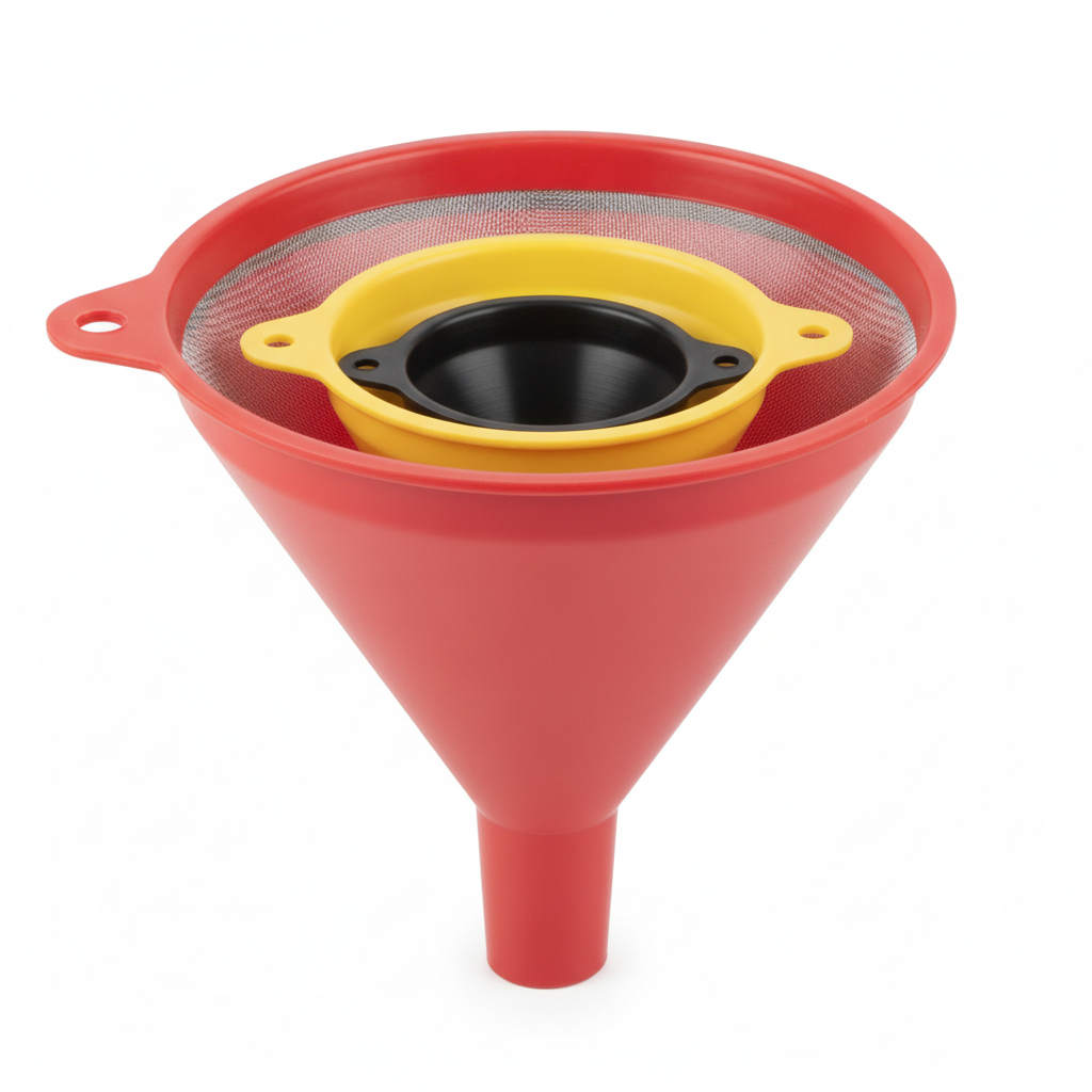 Industrial Funnel Set — 3-Piece with Strainer