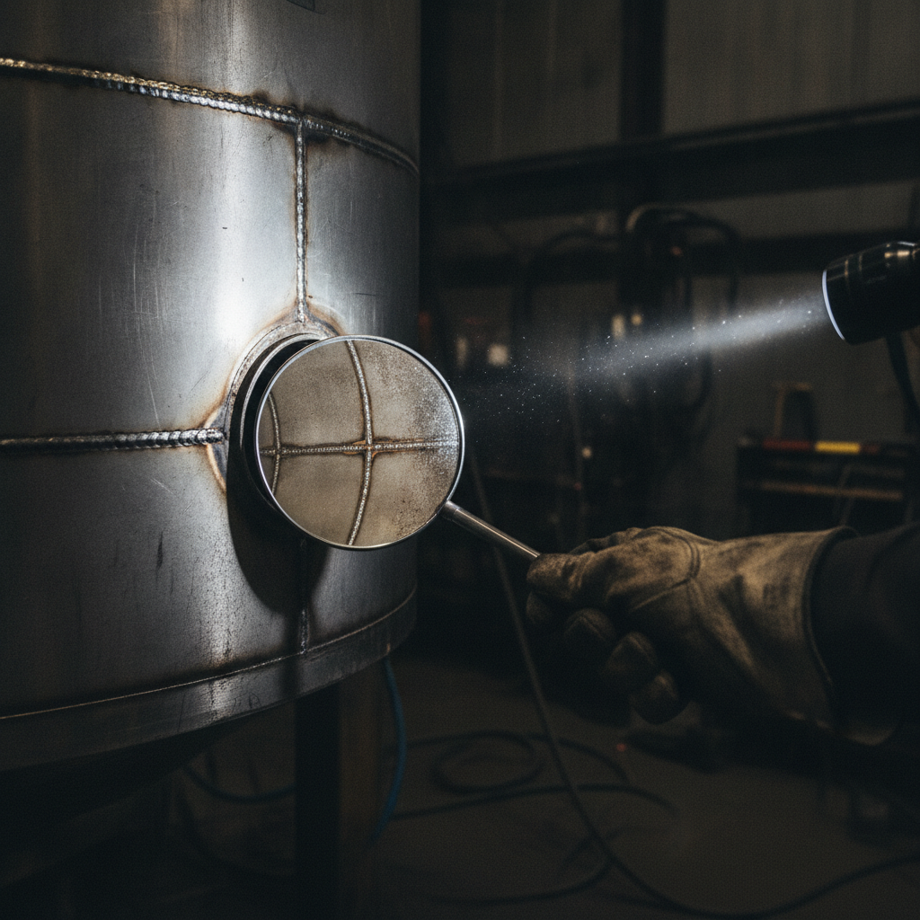 Telescoping Tank Inspection Mirror